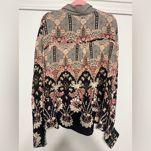 Free People Multicolor Button Down Shirt - Picture 7 of 8
